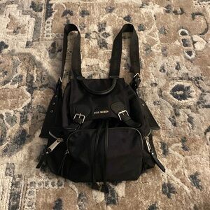 Steve Madden black bag bookbag backpack handbag